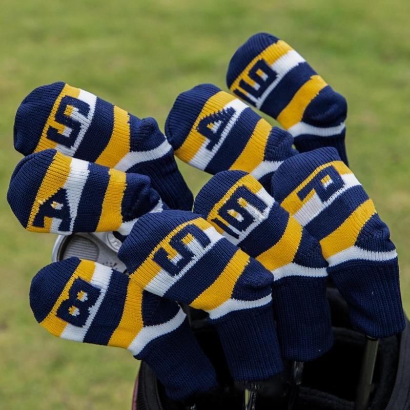   9Pcs Knitted Golf Club Headc - Golf Club Iron Set 评论和价格