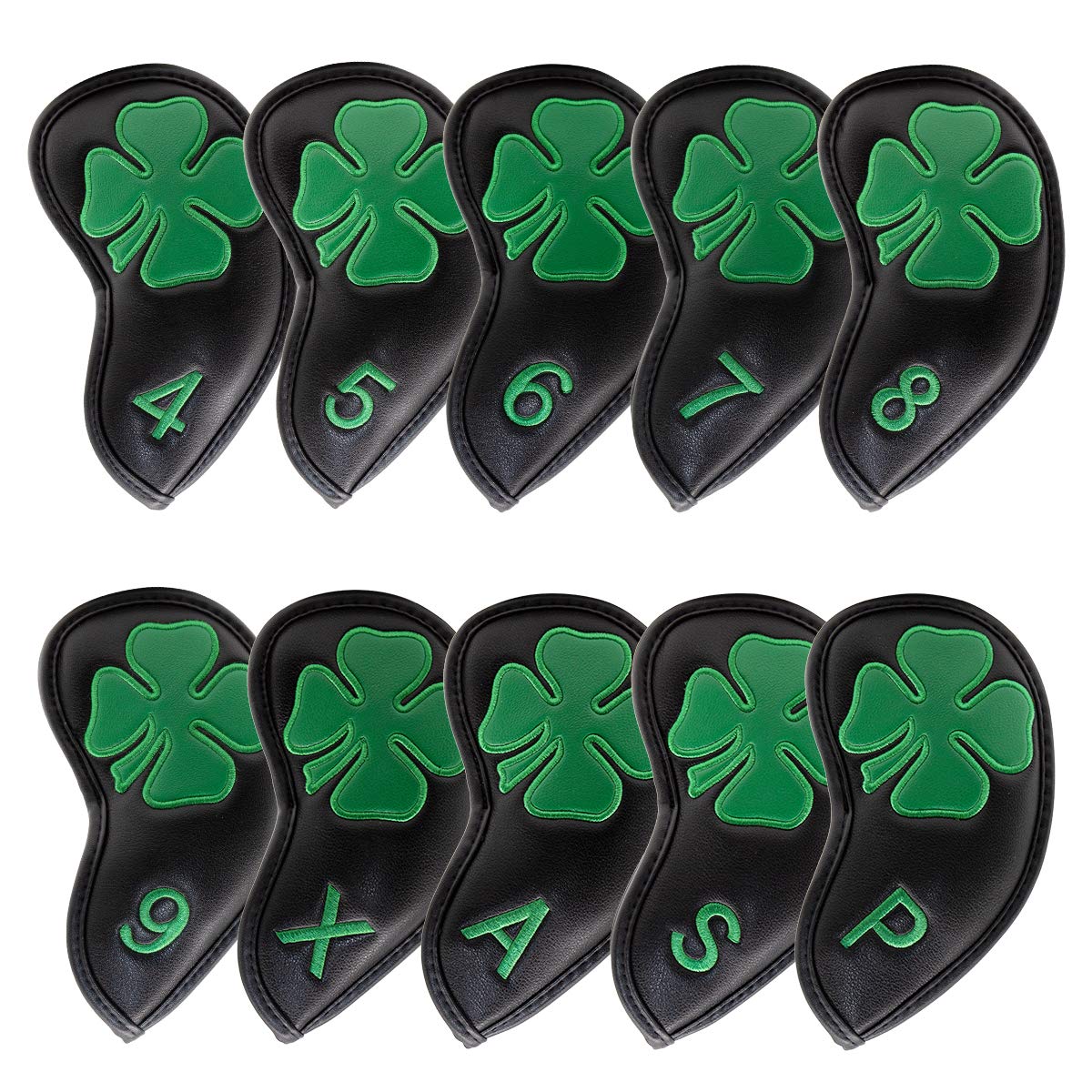 Golf Iron Head Covers Black Lu - Golf Club Iron Set 评论和价格