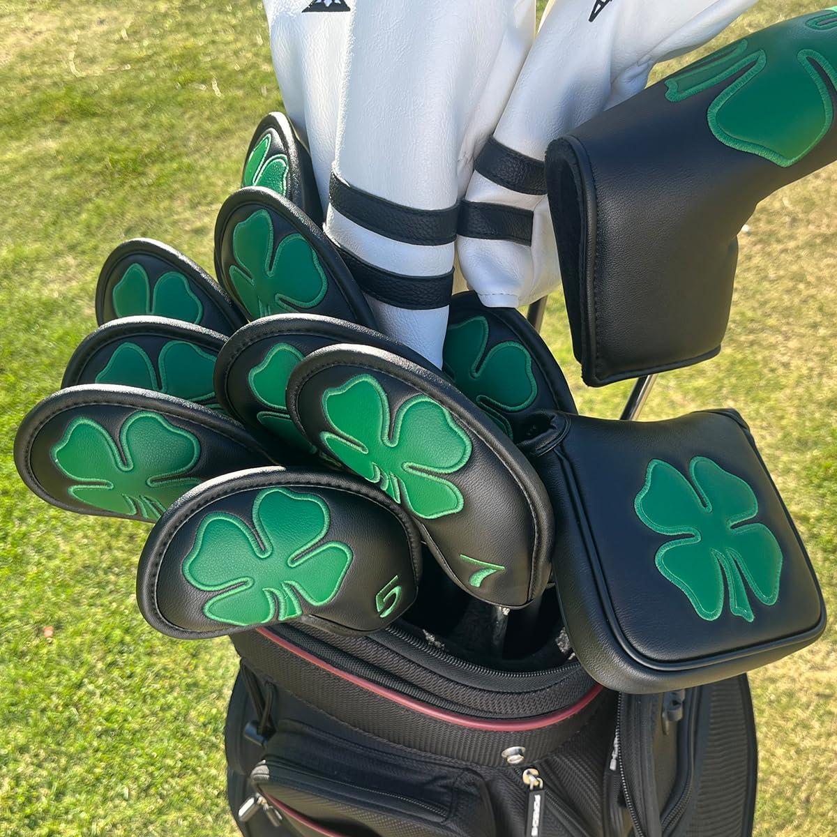 Golf Iron Head Covers Black Lu - Golf Club Iron Set 评论和价格