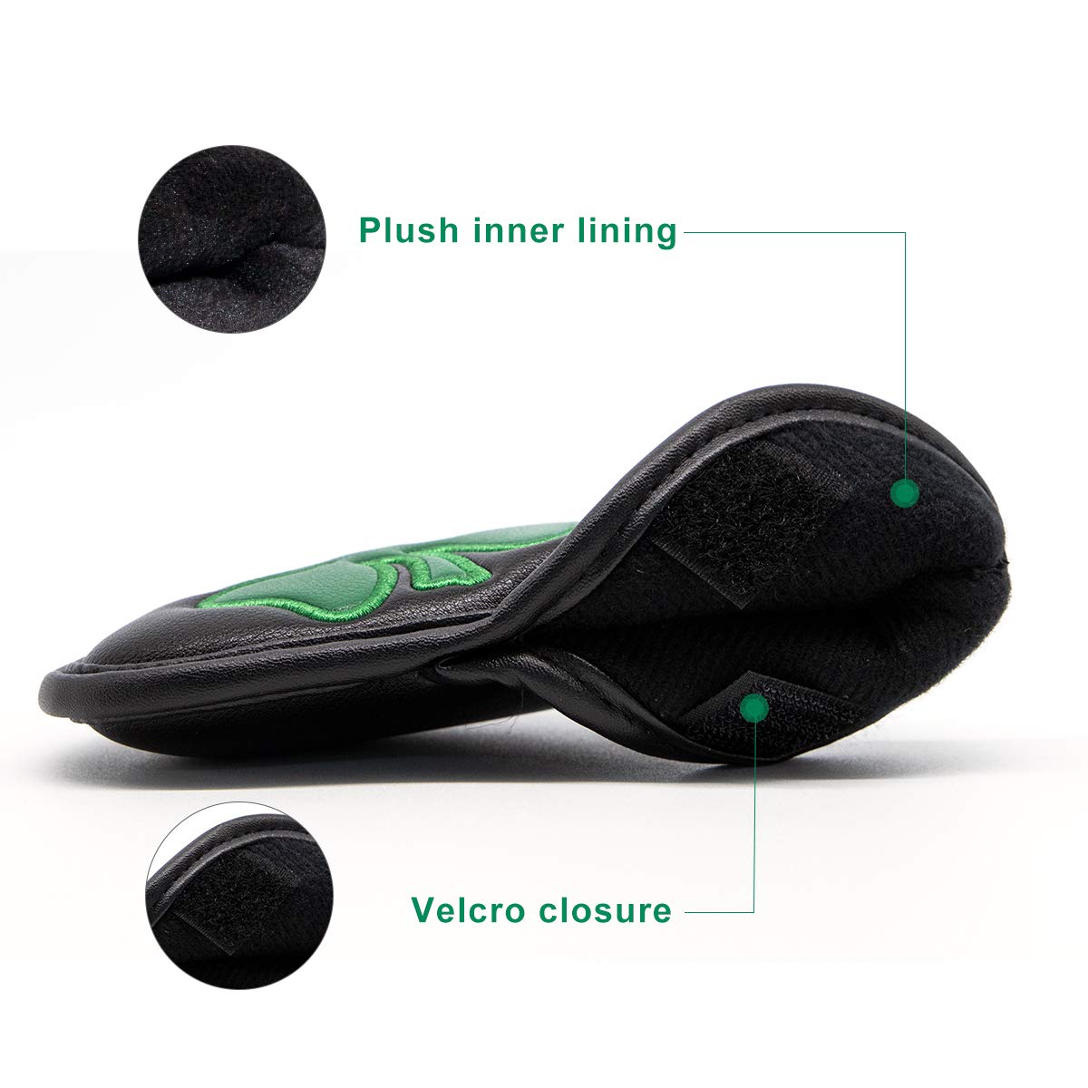 Golf Iron Head Covers Black Lu - Golf Club Iron Set 评论和价格