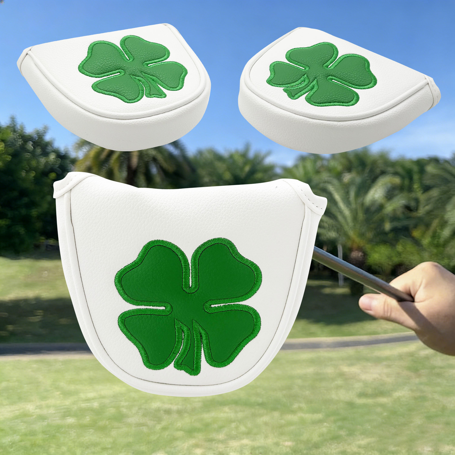 1pc Putter Head Cover, 'Clover - Golf Equipment Rack 评论和价格
