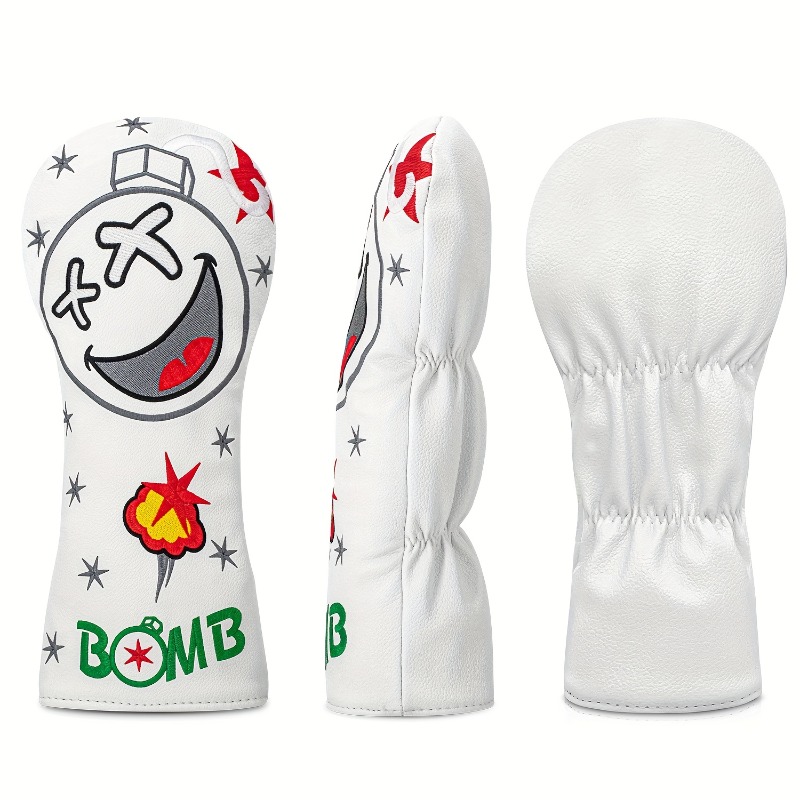 Golf Club Head Cover - White,  - Golf Equipment Rack 评论和价格