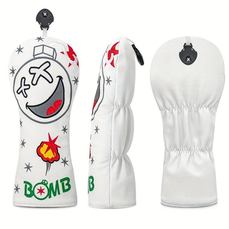 Golf Club Head Cover - White,  - Golf Equipment Rack 评论和价格