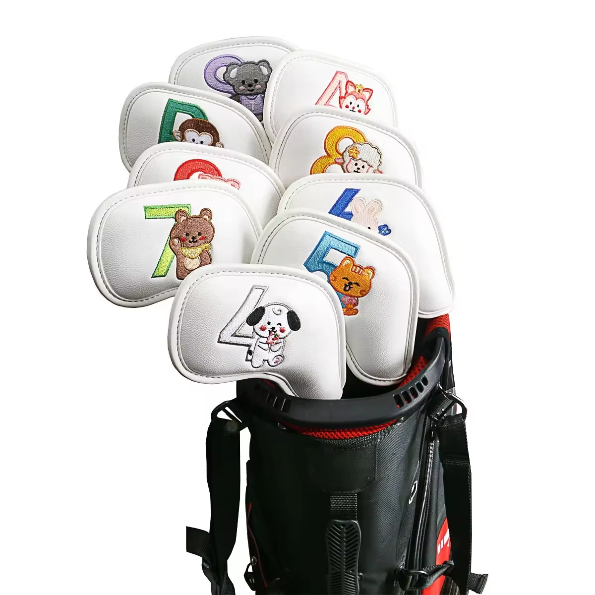 9Pcs Cute Cartoon Animal Golf  - Golf Equipment Rack 评论和价格