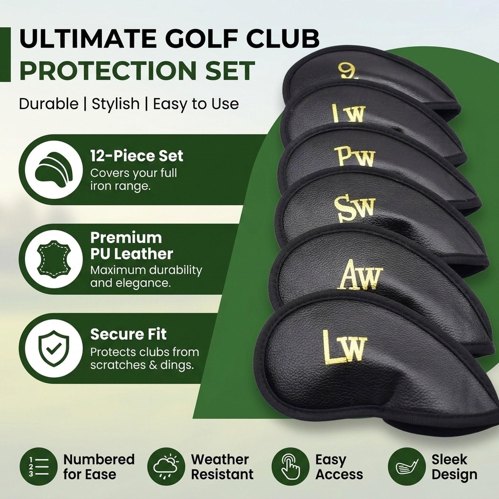Golf Irons Head Cover 12 Piece - Golf Club Iron Set 评论和价格